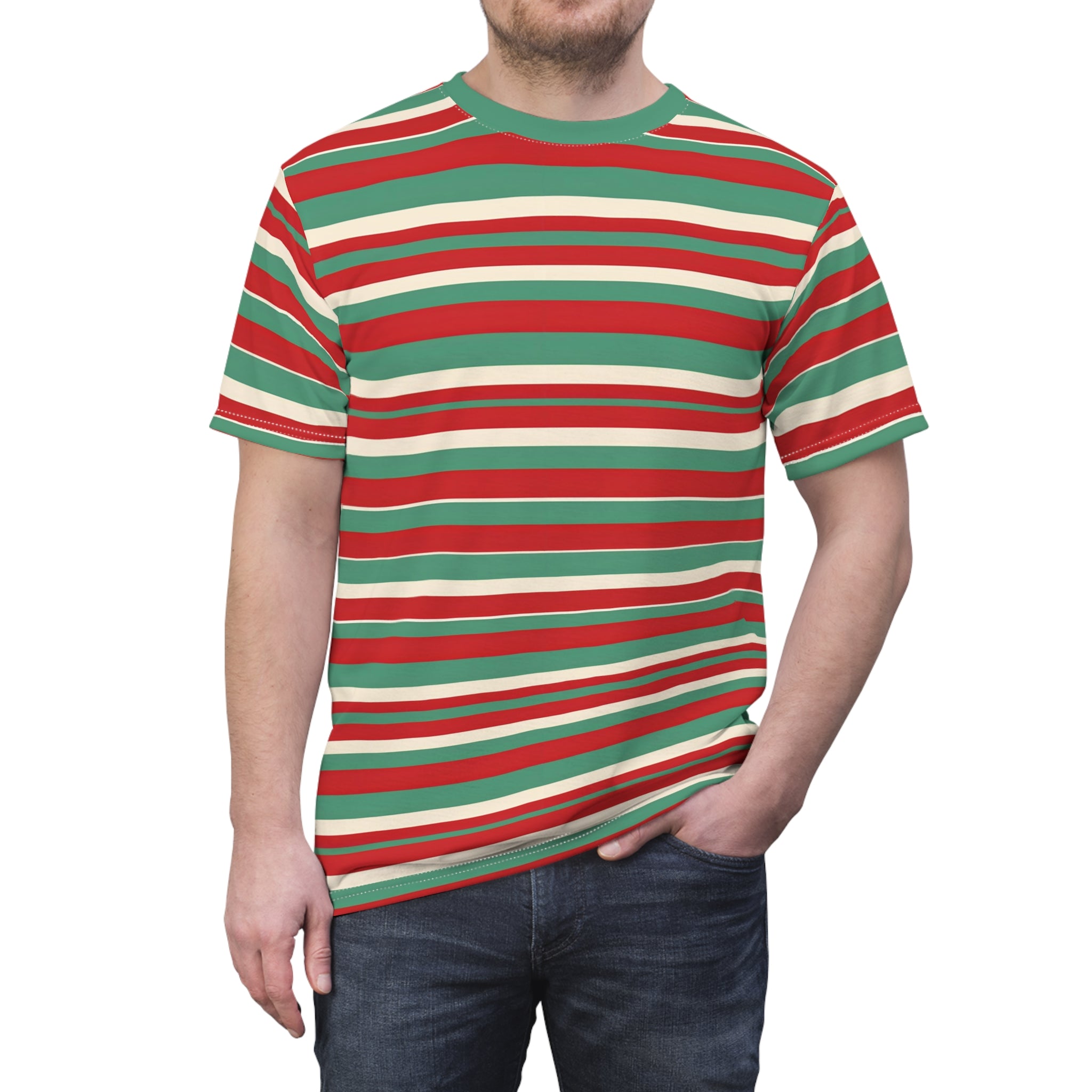 Red and Green Graphic Essential T-Shirt for Sale by passiveink