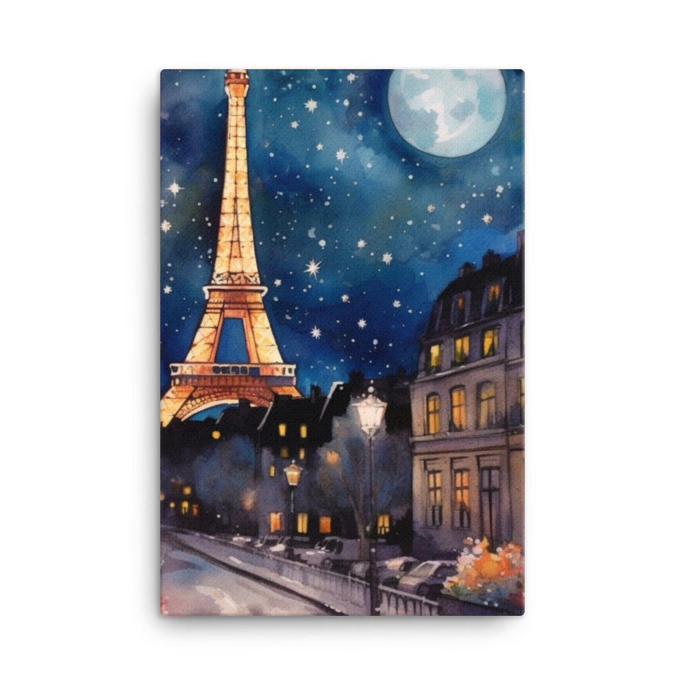 Paris Canvas Gallery Wrap, Eifel Tower France Vintage Wall Art Print D –  Starcove Fashion