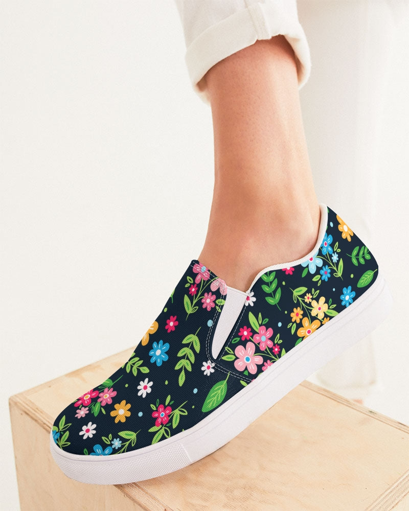 2024 Floral Canvas Shoes Fashion Low Cut Loafer Sneakers