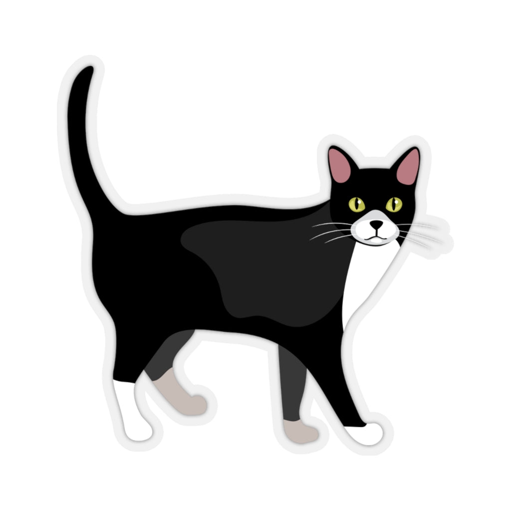 Black Cat Sticker, Kitty Pet Laptop Decal Vinyl Cute Waterbottle Tumbl