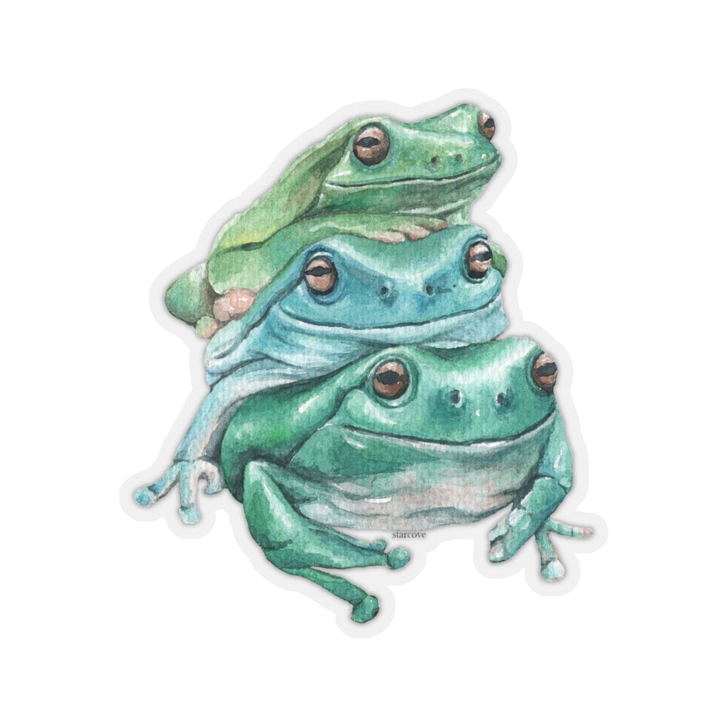 Floral Crown Frog Vinyl Sticker - Tadpole Goals – TinyBeeCards