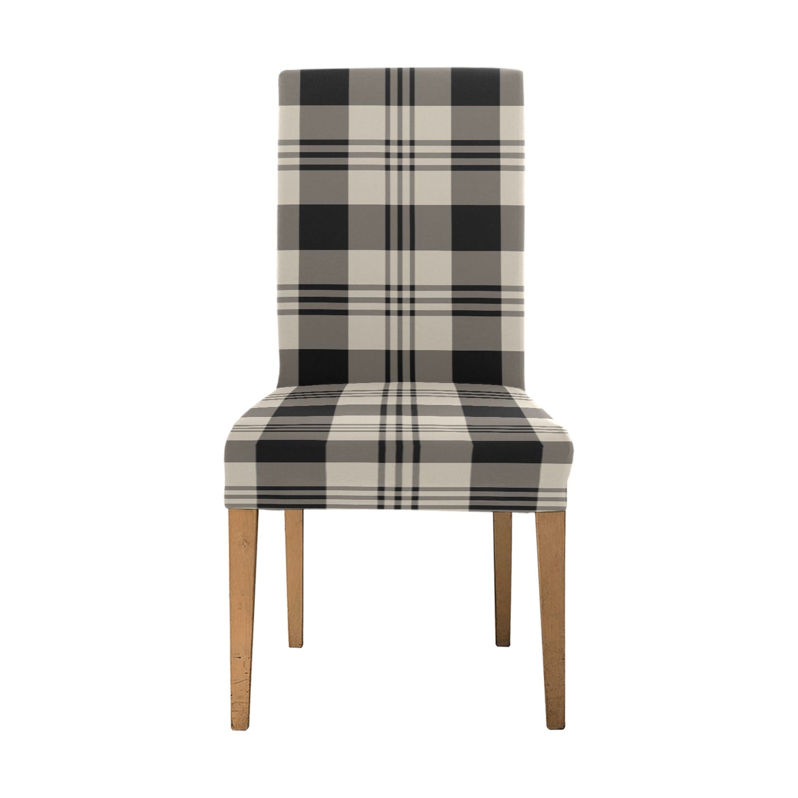 Grey check 2024 chair covers