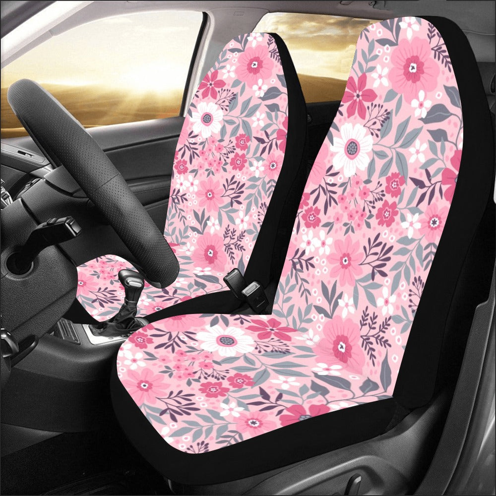 Car Seat Covers, Car Accessories for Women, Pink Hippie Car Decor