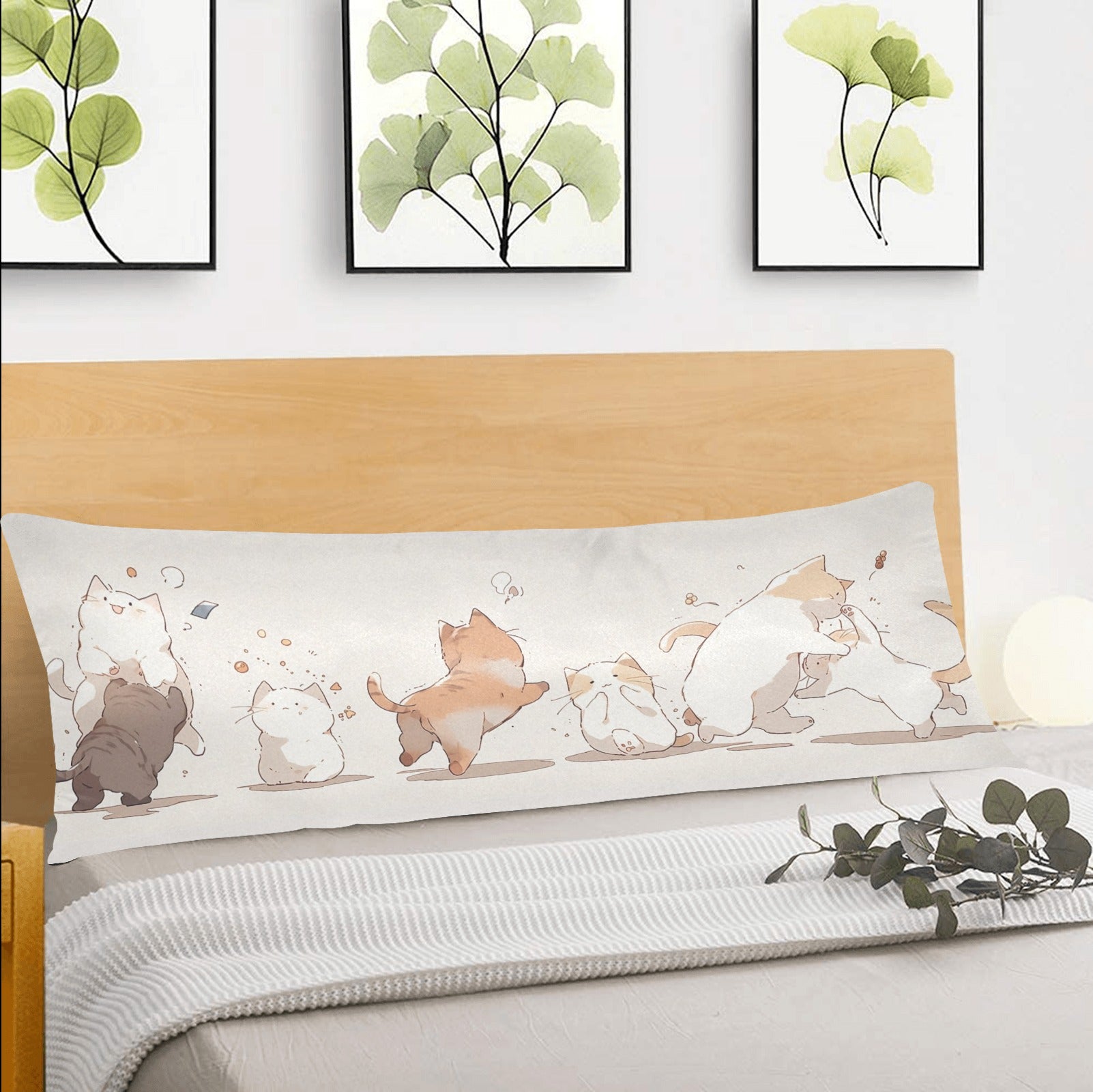 Cats Body Pillow Case Cute Anime Kawaii Kittens Long Full Large Bed A Starcove Fashion