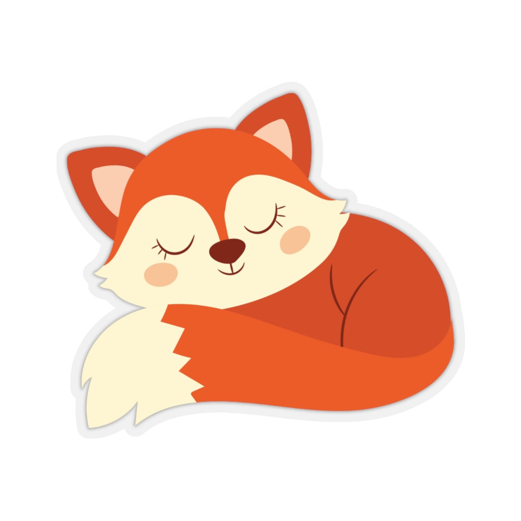 Sleeping Fox Sticker, Animal Laptop Decal Vinyl Cute Waterbottle Tumbl –  Starcove Fashion