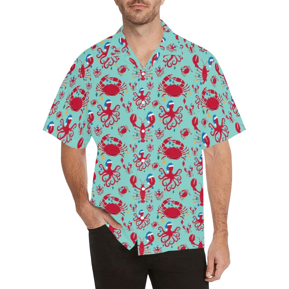 Vintage Retro Aloha Hawaii Shirts Mens Short Sleeve Printed Beach Hawaiian  Shirt