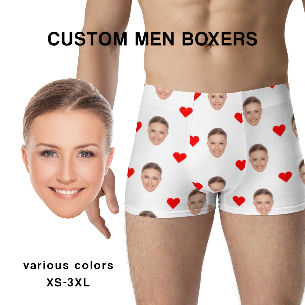 Custom Underwear Personalized for Men Boyfriend Husband Boxer Briefs with  Photo Face Valentines Day Gifts for Him : : Clothing, Shoes 
