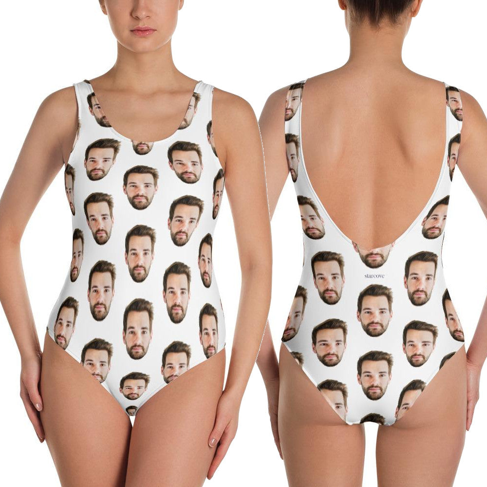 InterestPrint Customized Face One Piece Swimsuit Personalized