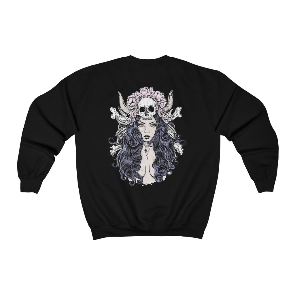 Womens Skull T Shirt Sugar Skull Print Womens T-shirt Gothic 