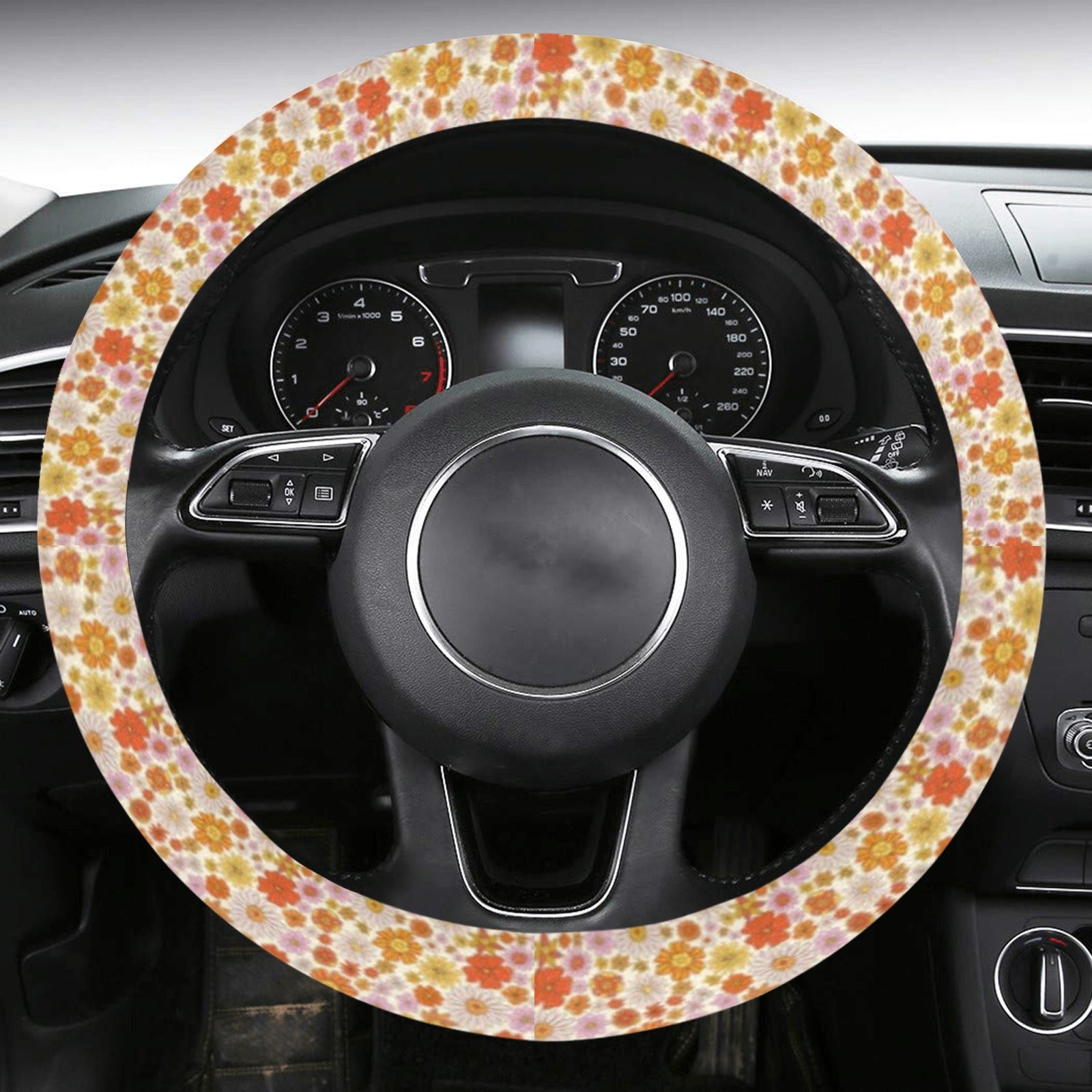  Chip & Dale Steering Wheel Cover for Cars, Stylish,  Anti-slip, Stain Prevention, Comfortable to the Touch, Accessories,  Interior Items, Luxury, Light Vehicles, Steering Wheel Cover, Anti-Slip,  For All Seasons : Automotive