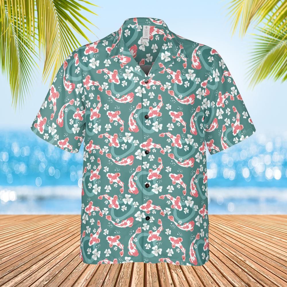 Koi Fish Men's Hawaiian Shirt