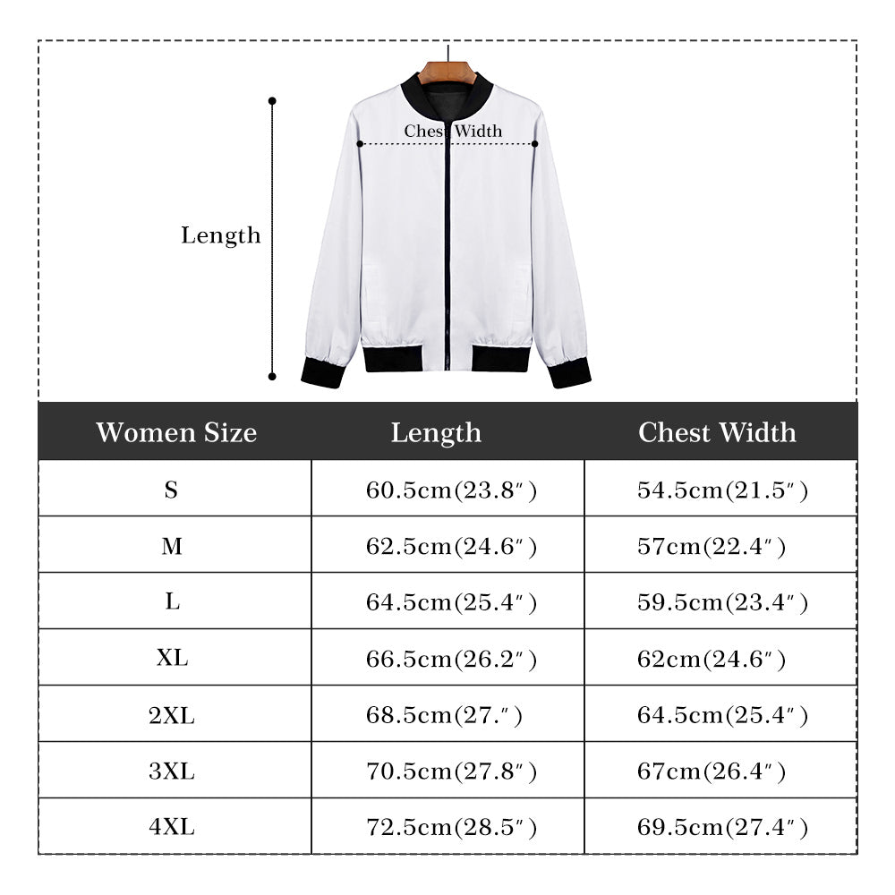 Sun Moon Women Bomber Jacket, Celestial Space Constellation Ladies Female Zip Up Winter Vintage Pilot Varsity Designer Coat Plus Size