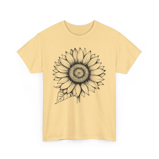 Sunflower Tshirt, Floral Yellow Vintage Flower Designer Graphic Aesthetic Summer Crewneck Men Male Women Tee Top Short Sleeve Shirt