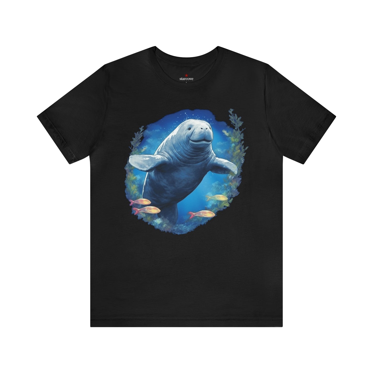 Manatee Tshirt, Ocean Sea Marine Animal Men Women Adult Aesthetic Graphic Crewneck Short Sleeve Tee Shirt Top Starcove Fashion