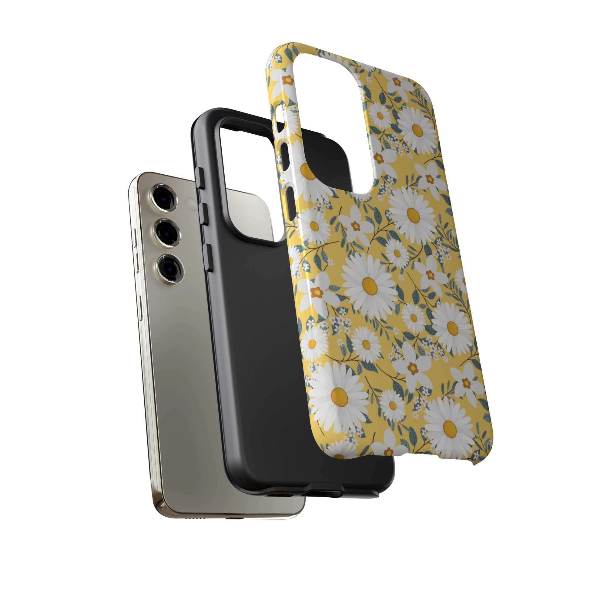 Daisy Iphone 14 13 12 Pro Case, Yellow Flowers Floral Cute Aesthetic Tough Cases 11 8 Plus X XR XS Max Pixel Galaxy S23 s22 Phone Starcove Fashion