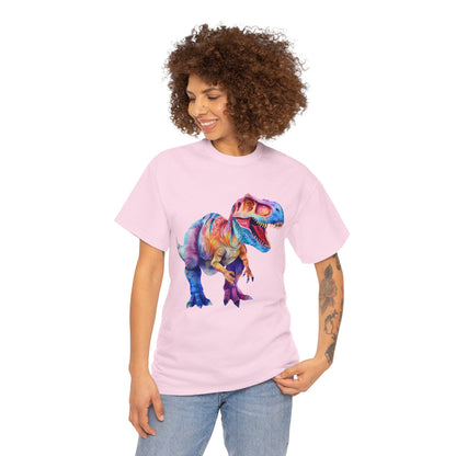 Trex Dinosaur Tshirt, Dino Watercolor Adult Designer Graphic Aesthetic Crewneck Men Male Cool Women Tee Top Short Sleeve Shirt