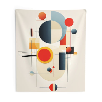 Bauhaus Tapestry, Geometric Abstract Wall Art Hanging Cool Unique Vertical Aesthetic Large Small Decor Bedroom College Dorm Room Starcove Fashion