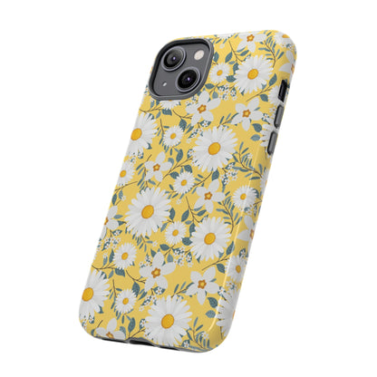 Daisy Iphone 14 13 12 Pro Case, Yellow Flowers Floral Cute Aesthetic Tough Cases 11 8 Plus X XR XS Max Pixel Galaxy S23 s22 Phone Starcove Fashion