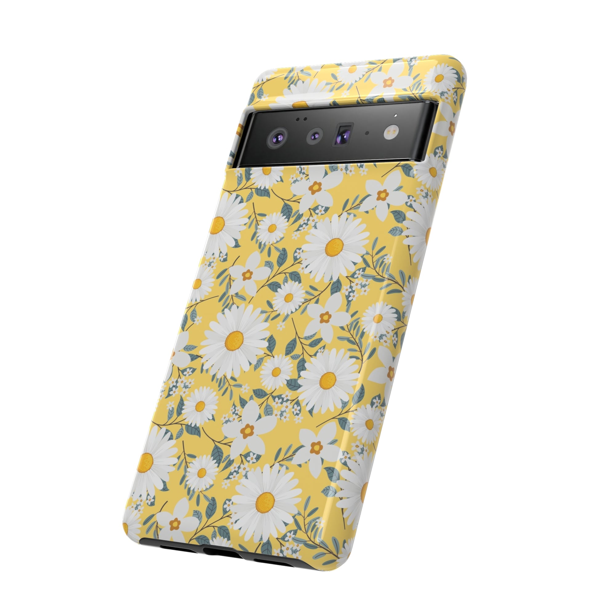 Daisy Iphone 14 13 12 Pro Case, Yellow Flowers Floral Cute Aesthetic Tough Cases 11 8 Plus X XR XS Max Pixel Galaxy S23 s22 Phone Starcove Fashion