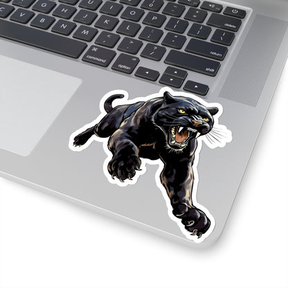 Panther Sticker, Animal Black Puma Car Laptop Vinyl Decal Label Wall Phone Transparent Clear Small Large Art Computer Flask Starcove Fashion