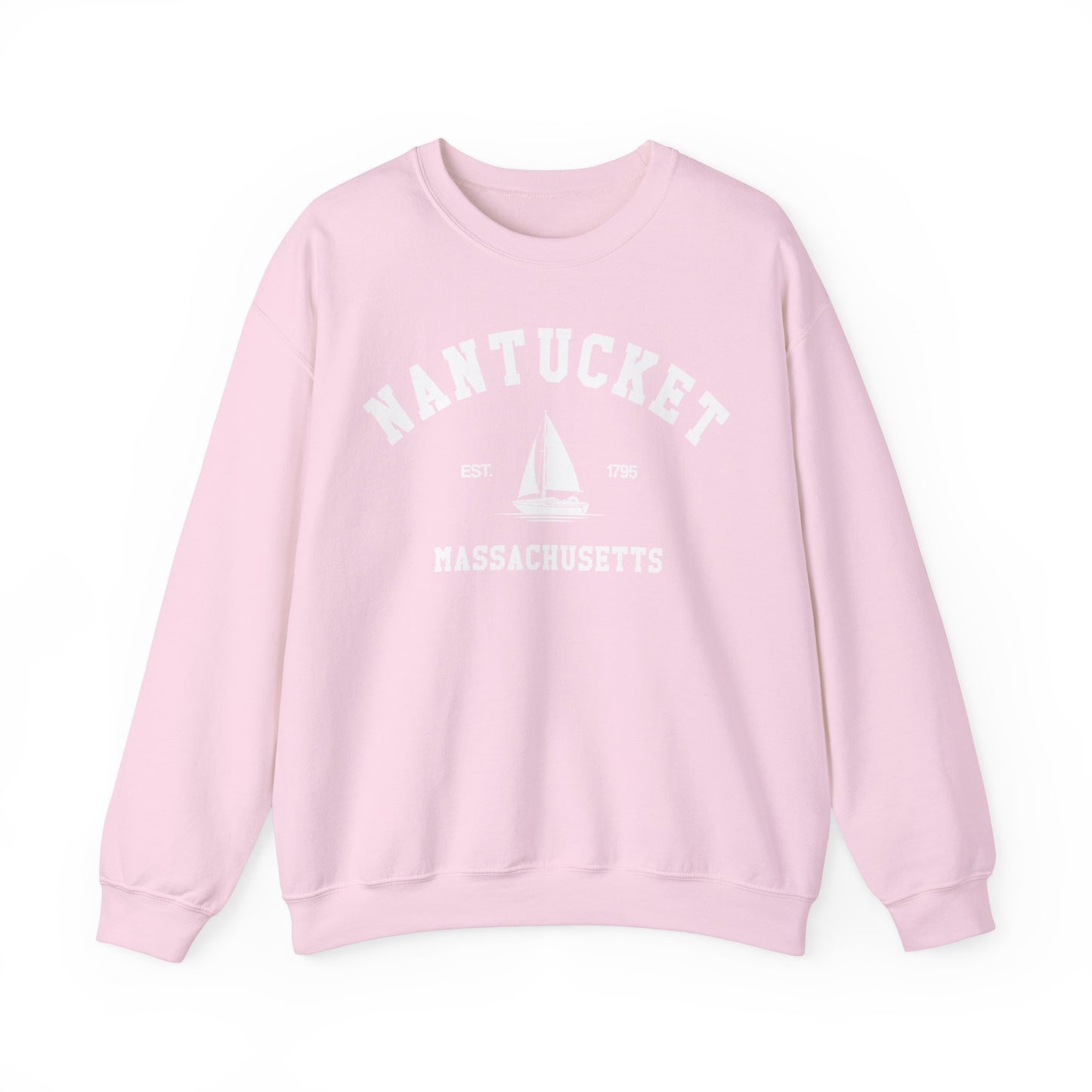 Nantucket Sweatshirt, Vintage Massachusetts MA Sailing Boating Sailboat Beach Town Graphic Crewneck Sweater Jumper Pullover Men Women