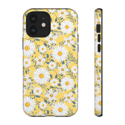 Daisy Iphone 14 13 12 Pro Case, Yellow Flowers Floral Cute Aesthetic Tough Cases 11 8 Plus X XR XS Max Pixel Galaxy S23 s22 Phone Starcove Fashion