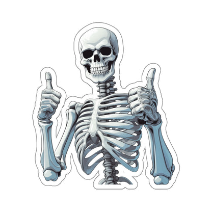 Skeleton Thumbs Up Sticker Decal, Skull Art Vinyl Laptop Cute Waterbottle Tumbler Car Waterproof Bumper Clear Aesthetic Die Cut Wall Starcove Fashion