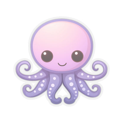 Cute Octopus Sticker Decal, Kawaii Ocean Animal Art Vinyl Laptop Waterbottle Tumbler Car Waterproof Bumper Clear Aesthetic Die Cut Wall Starcove Fashion