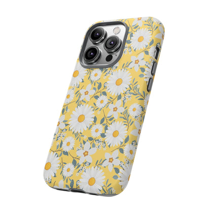 Daisy Iphone 14 13 12 Pro Case, Yellow Flowers Floral Cute Aesthetic Tough Cases 11 8 Plus X XR XS Max Pixel Galaxy S23 s22 Phone Starcove Fashion