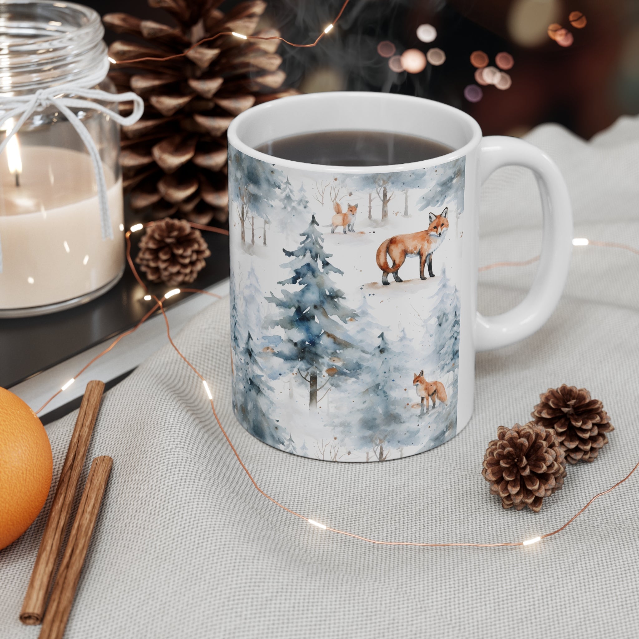 Store Rare Winter themed Mug Art Piece