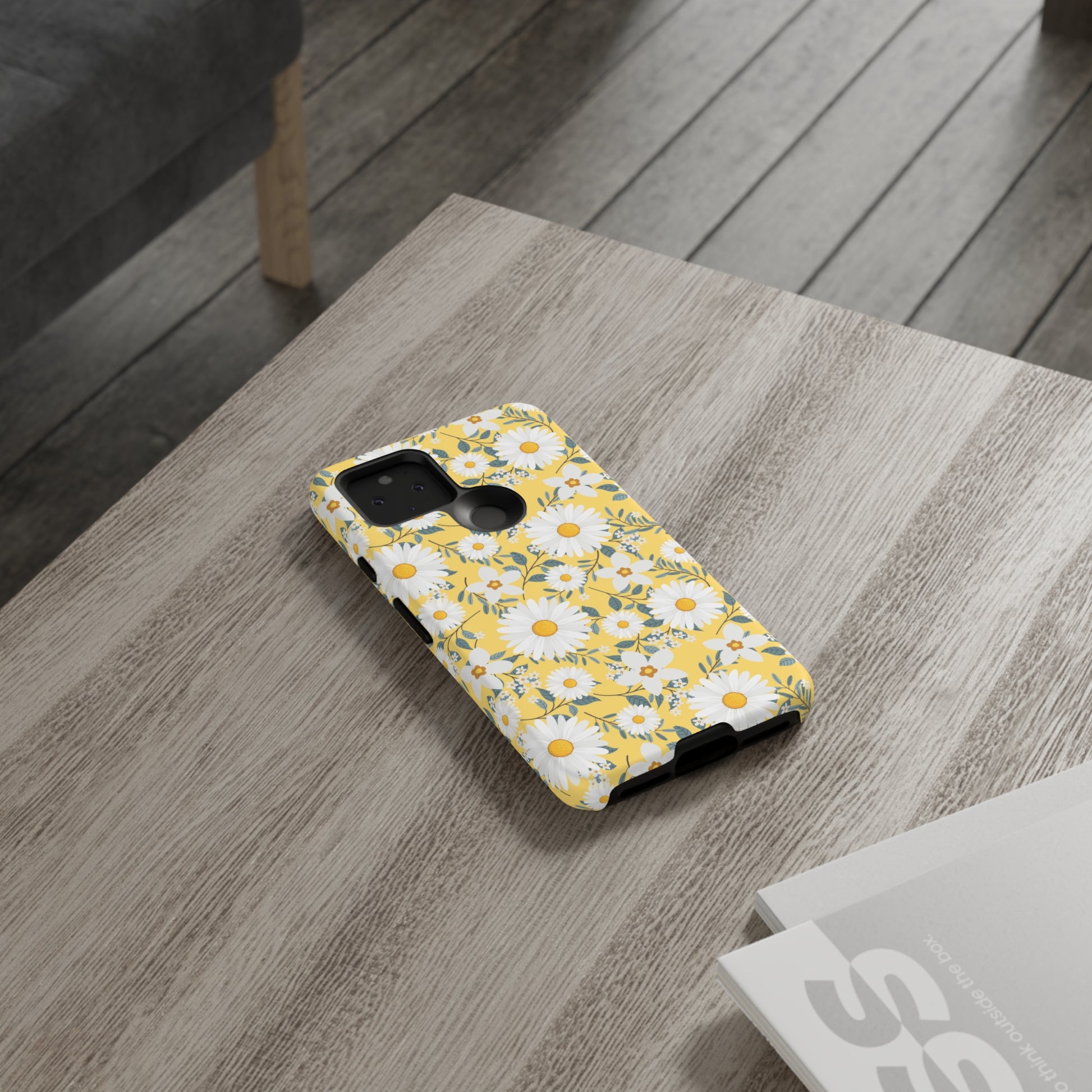 Daisy Iphone 14 13 12 Pro Case, Yellow Flowers Floral Cute Aesthetic Tough Cases 11 8 Plus X XR XS Max Pixel Galaxy S23 s22 Phone Starcove Fashion