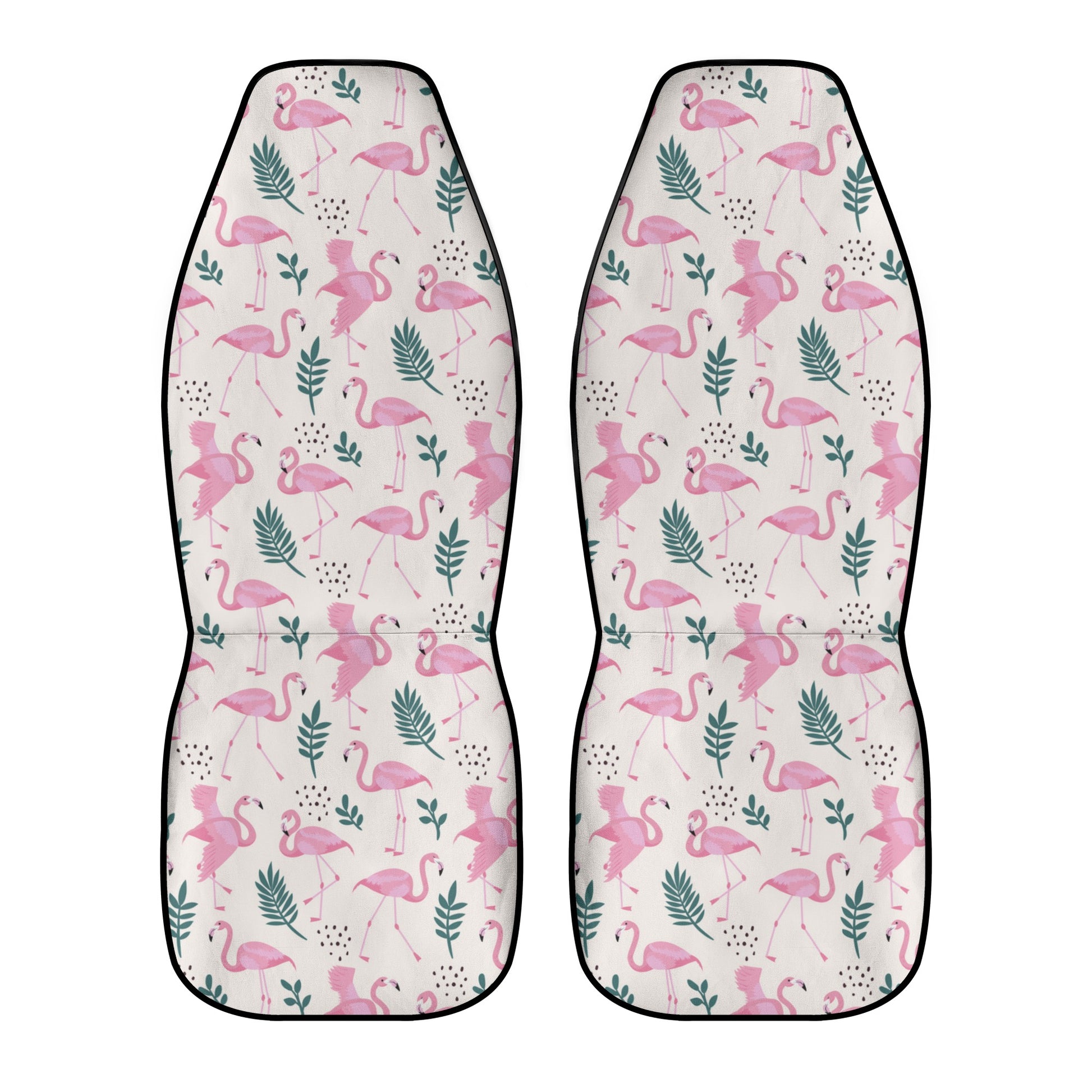 Pink Flamingo Car Seat Covers (2 pcs), Tropical Pattern Front Seat Dog Vehicle SUV Universal Protector Accessory Men Women Starcove Fashion