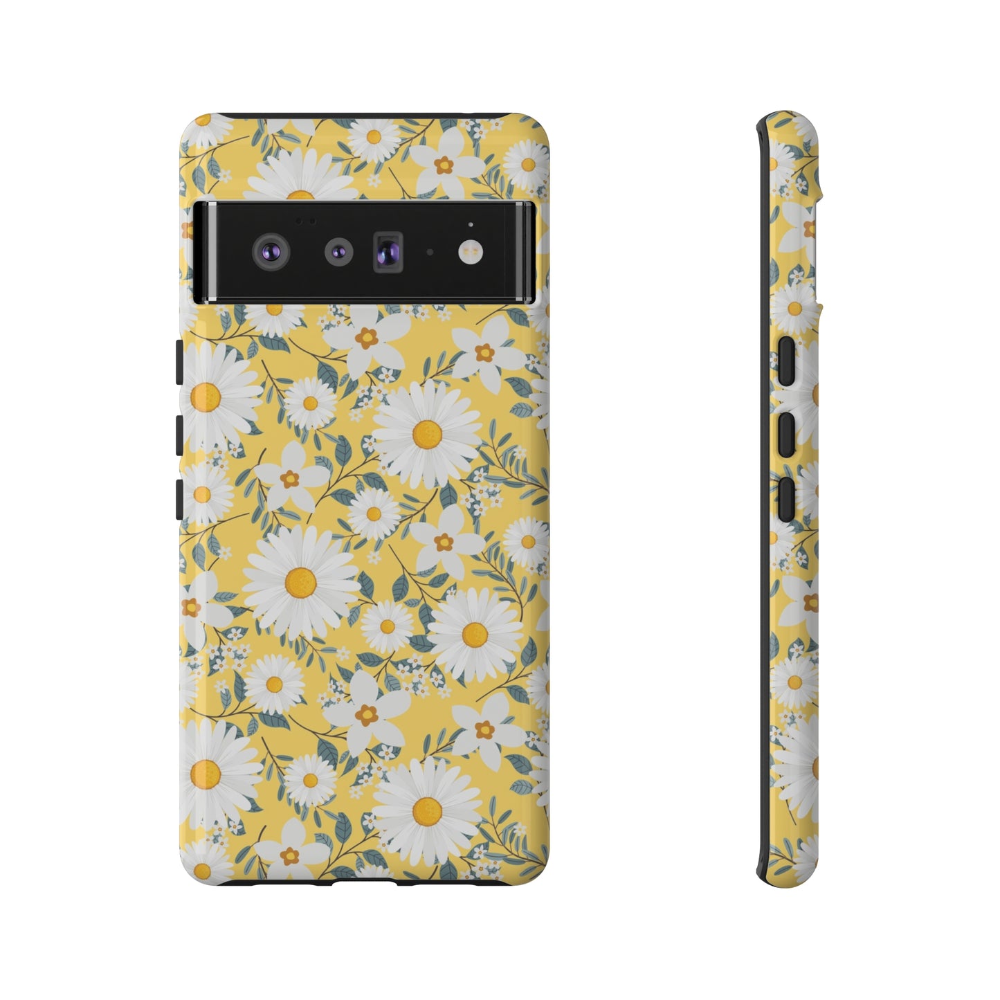 Daisy Iphone 14 13 12 Pro Case, Yellow Flowers Floral Cute Aesthetic Tough Cases 11 8 Plus X XR XS Max Pixel Galaxy S23 s22 Phone Starcove Fashion