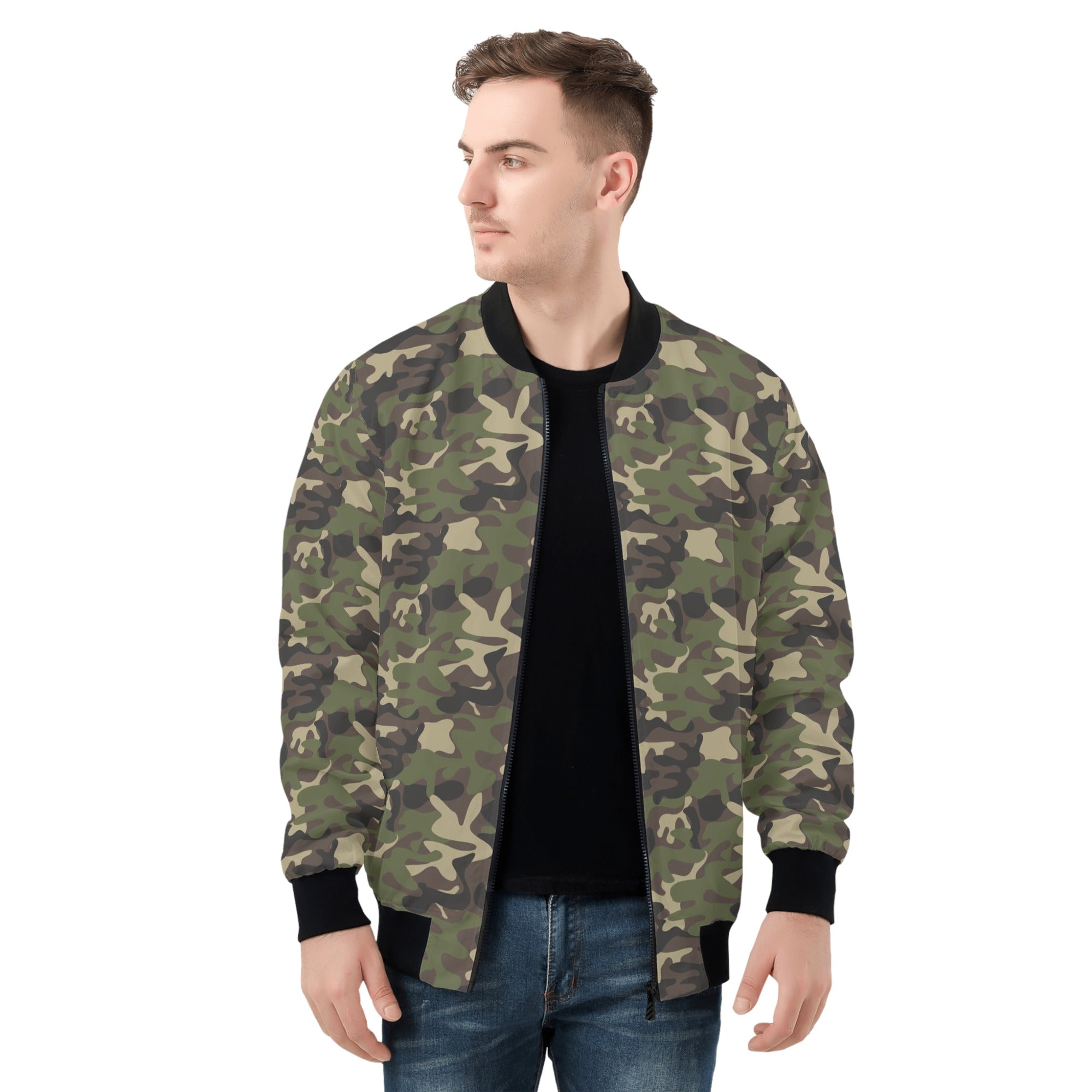 Camo bomber sale jacket outfit