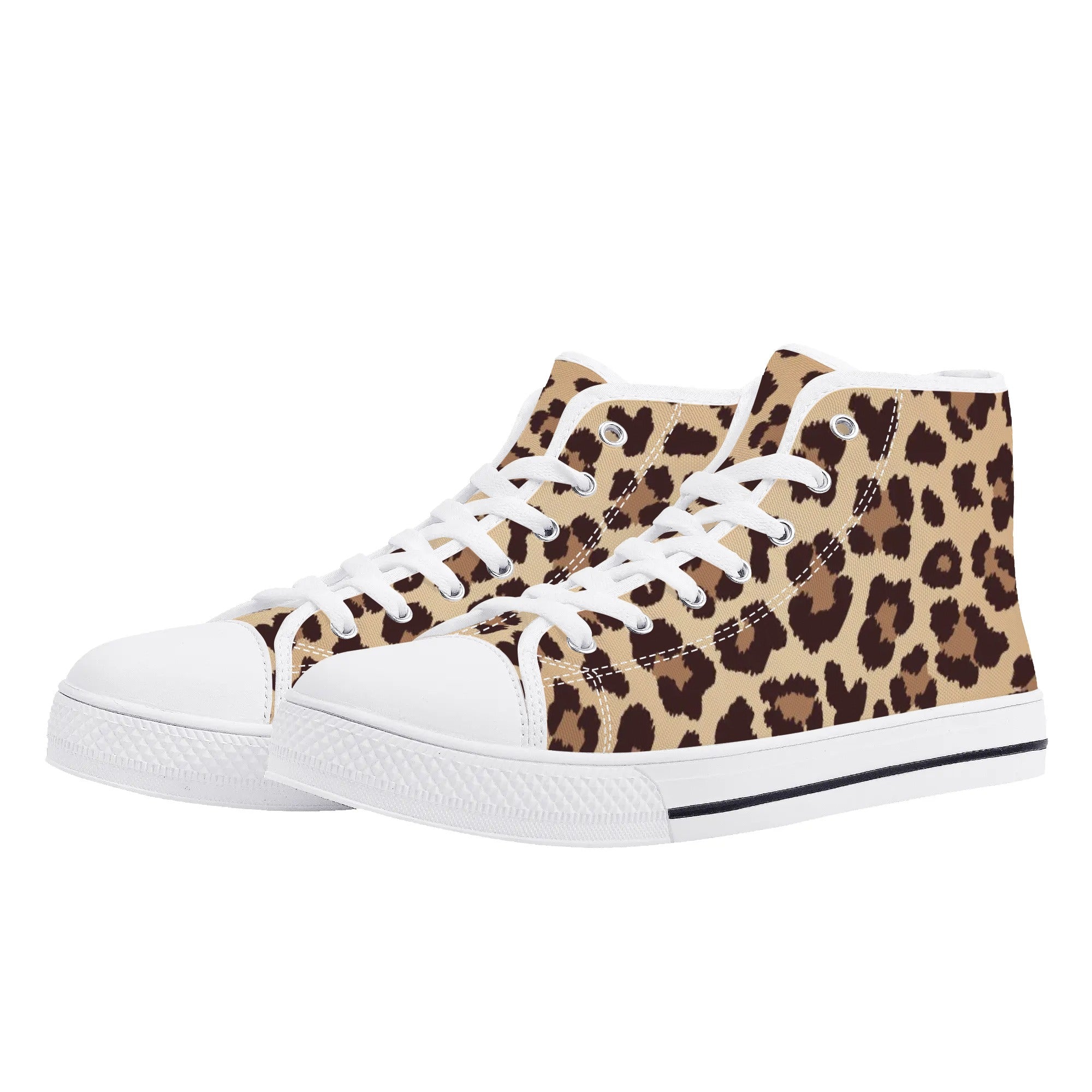 Animal print shoes Leopard skin print design Women's High-top Sneakers custom sneakers buying women's sneakers