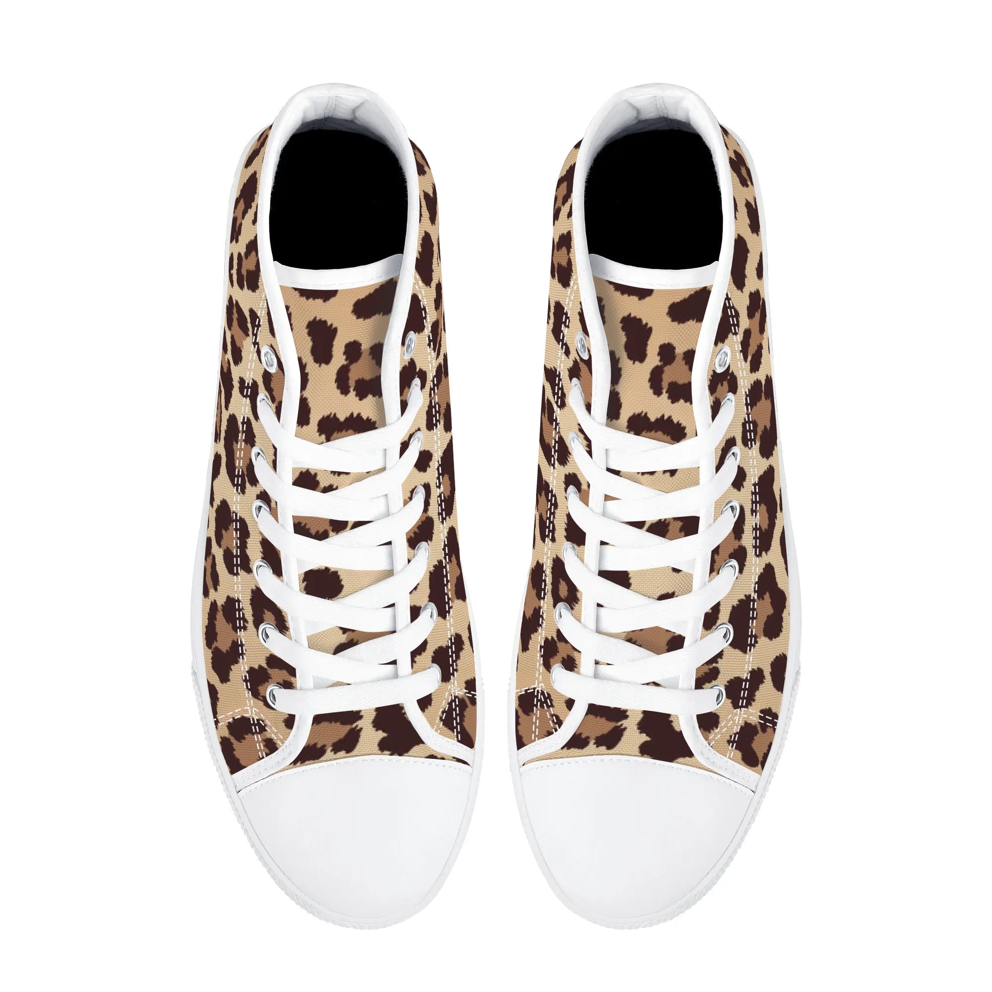 White cheetah Leopard Women’s High Top Canvas Shoes, Canvas Shoes offers Unisex, Cute Trendy Summer, Hippie, Printed Shoes, Women's High Top