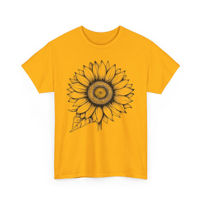 Sunflower Tshirt, Floral Yellow Vintage Flower Designer Graphic Aesthetic Summer Crewneck Men Male Women Tee Top Short Sleeve Shirt