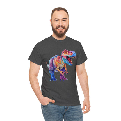 Trex Dinosaur Tshirt, Dino Watercolor Adult Designer Graphic Aesthetic Crewneck Men Male Cool Women Tee Top Short Sleeve Shirt