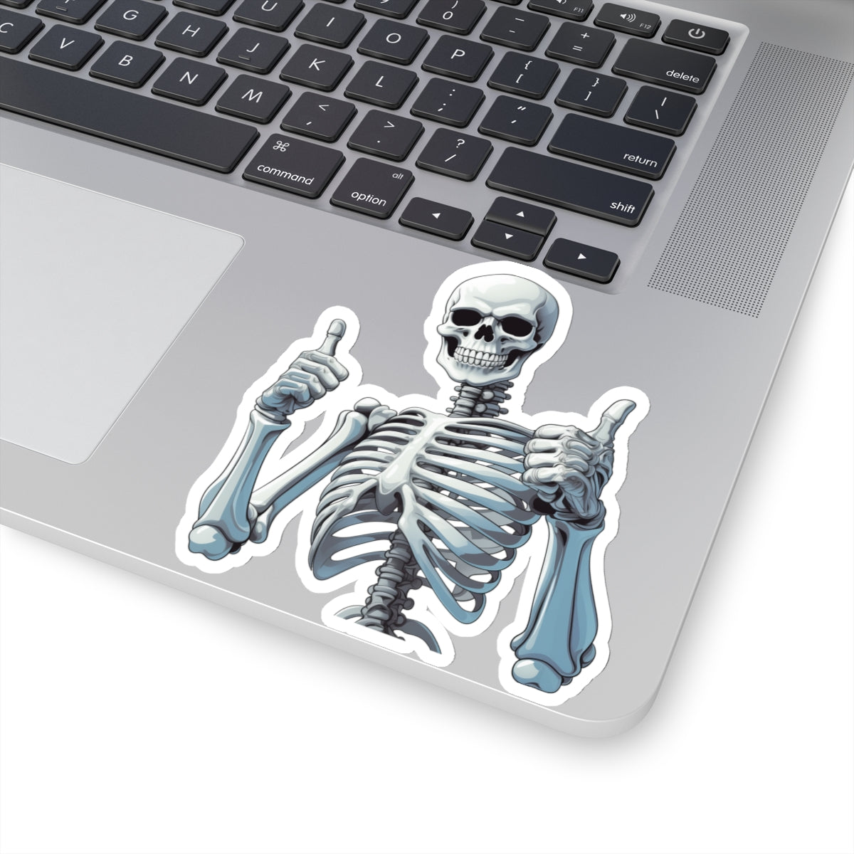 Skeleton Thumbs Up Sticker Decal, Skull Art Vinyl Laptop Cute Waterbottle Tumbler Car Waterproof Bumper Clear Aesthetic Die Cut Wall Starcove Fashion