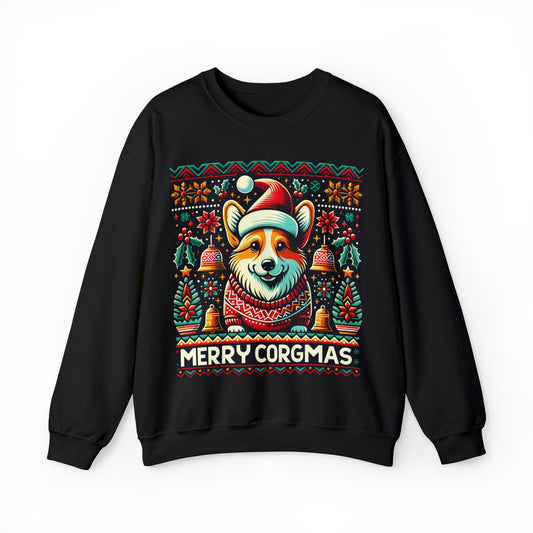 Corgi Dog Ugly Christmas Sweater, Tacky Xmas Jumper Sweatshirt Vintage Retro Men Women Mom Merry Corgmas Funny Holiday Dad