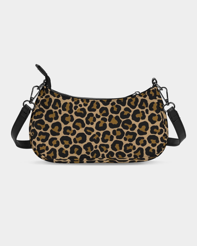 COACH Georgie Baguette Leopard/Canvas Crossbody top