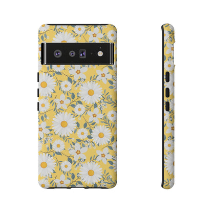 Daisy Iphone 14 13 12 Pro Case, Yellow Flowers Floral Cute Aesthetic Tough Cases 11 8 Plus X XR XS Max Pixel Galaxy S23 s22 Phone Starcove Fashion