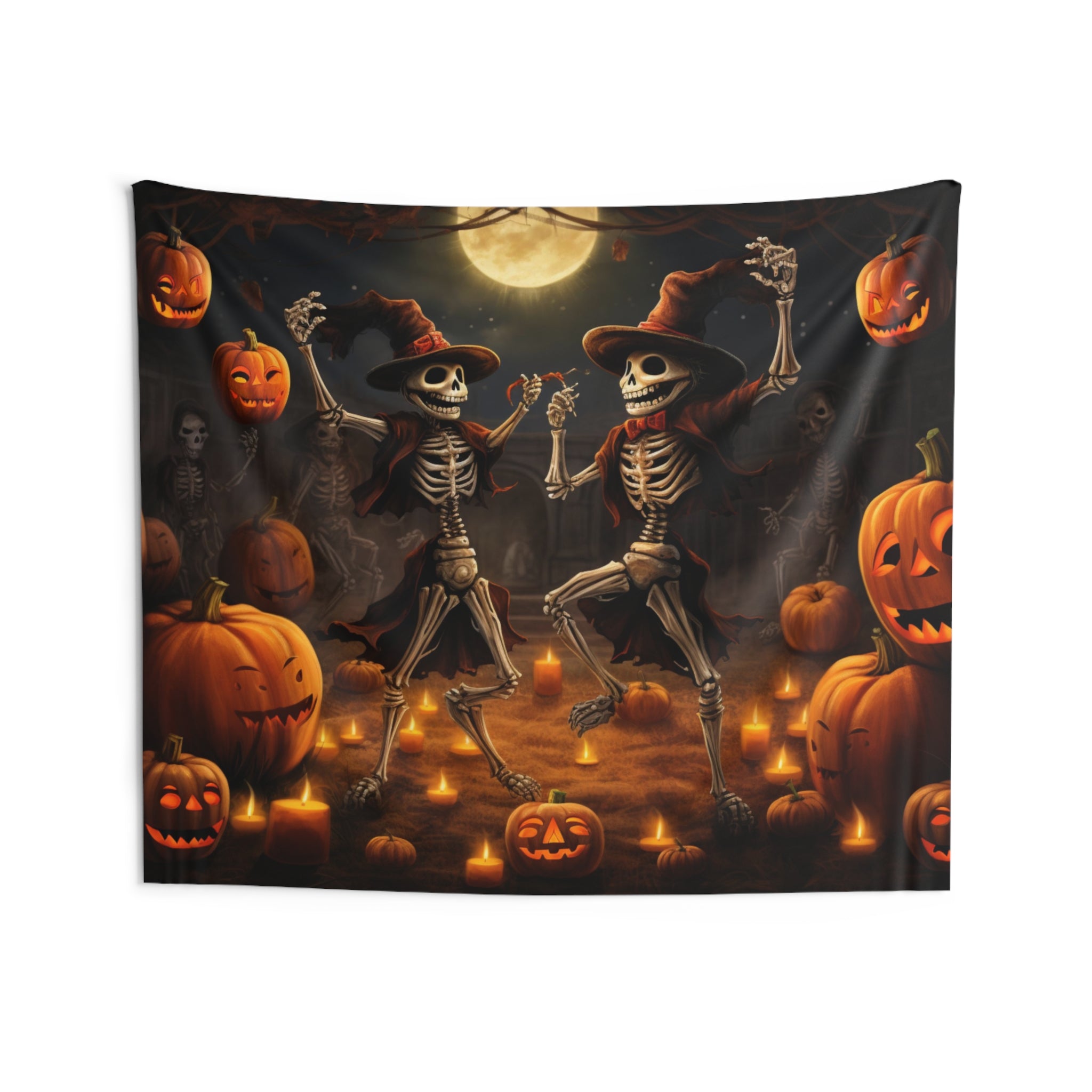 Dancing 2025 skeleton tapestry