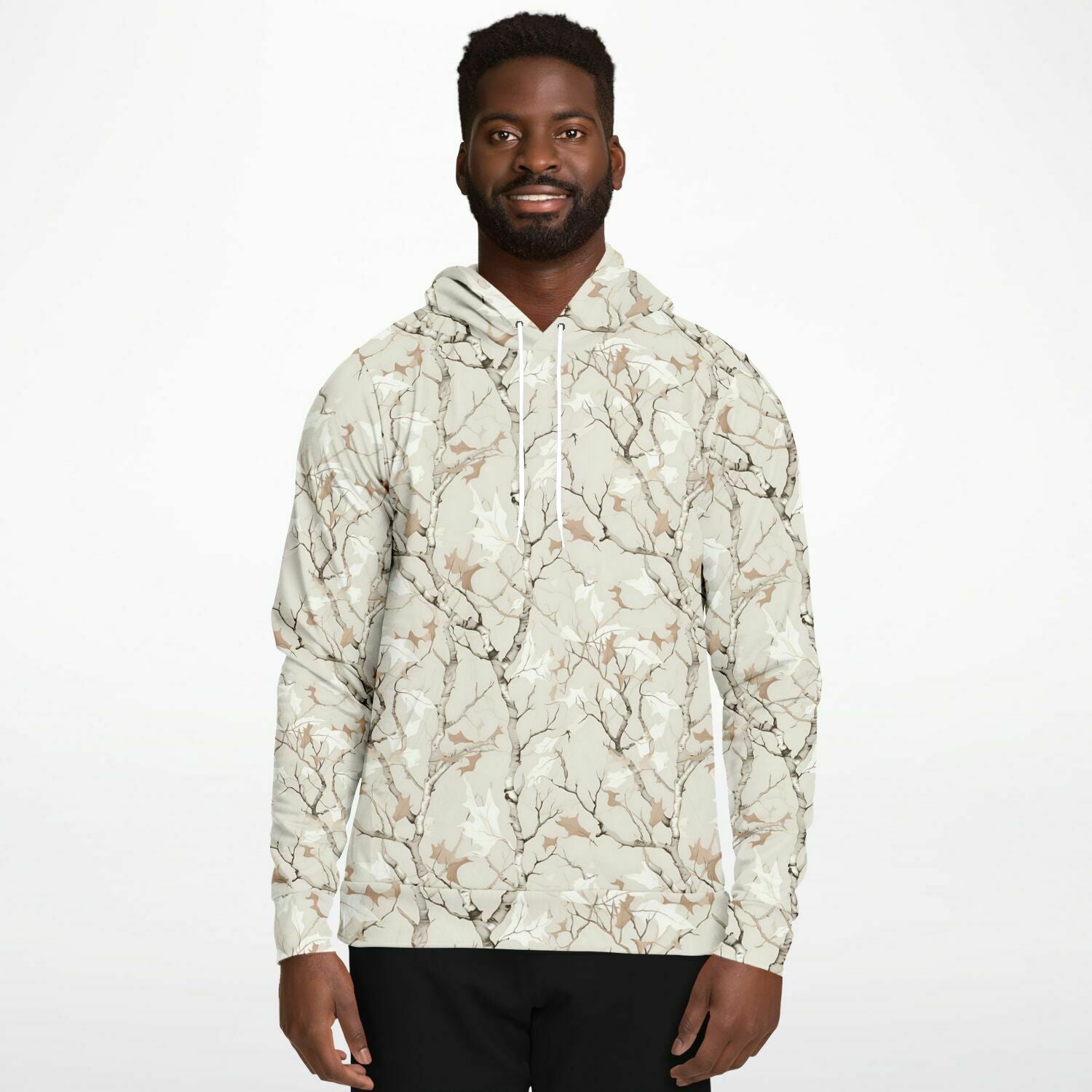 White 2025 camo hoodie