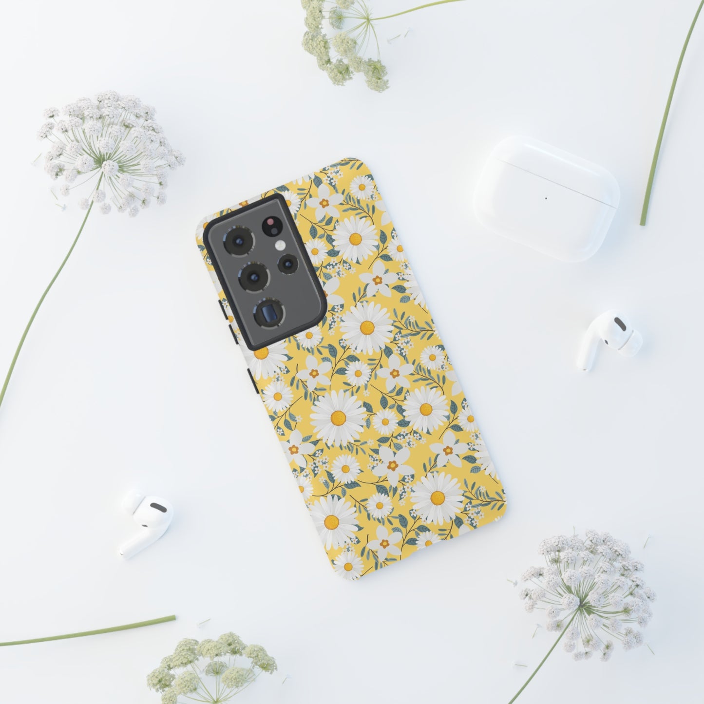 Daisy Iphone 14 13 12 Pro Case, Yellow Flowers Floral Cute Aesthetic Tough Cases 11 8 Plus X XR XS Max Pixel Galaxy S23 s22 Phone Starcove Fashion