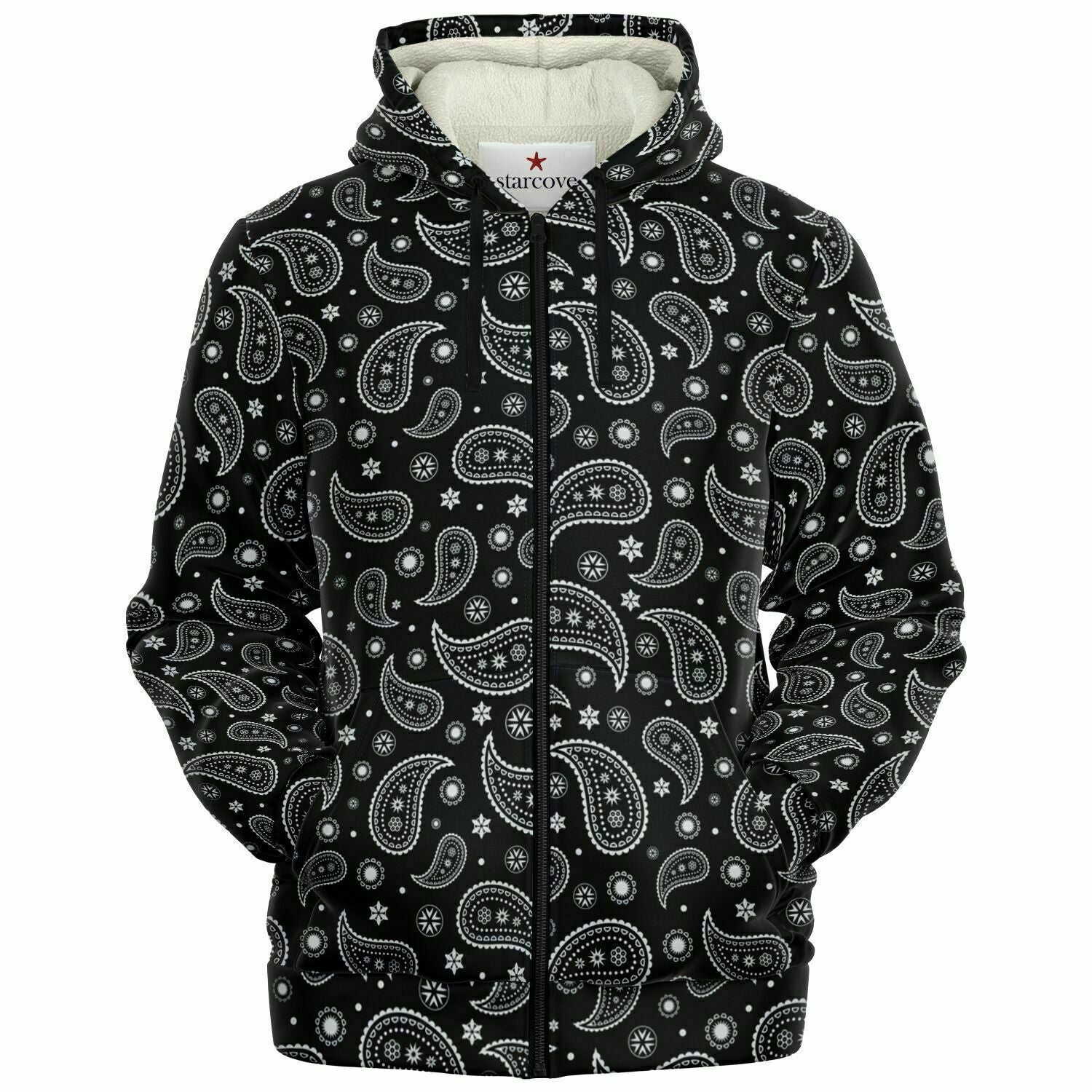 Nwot gorgeous Coofi paisley hoodie zip up store