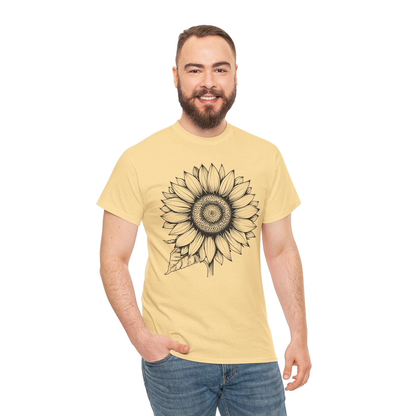 Sunflower Tshirt, Floral Yellow Vintage Flower Designer Graphic Aesthetic Summer Crewneck Men Male Women Tee Top Short Sleeve Shirt