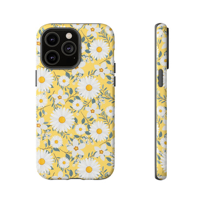 Daisy Iphone 14 13 12 Pro Case, Yellow Flowers Floral Cute Aesthetic Tough Cases 11 8 Plus X XR XS Max Pixel Galaxy S23 s22 Phone Starcove Fashion