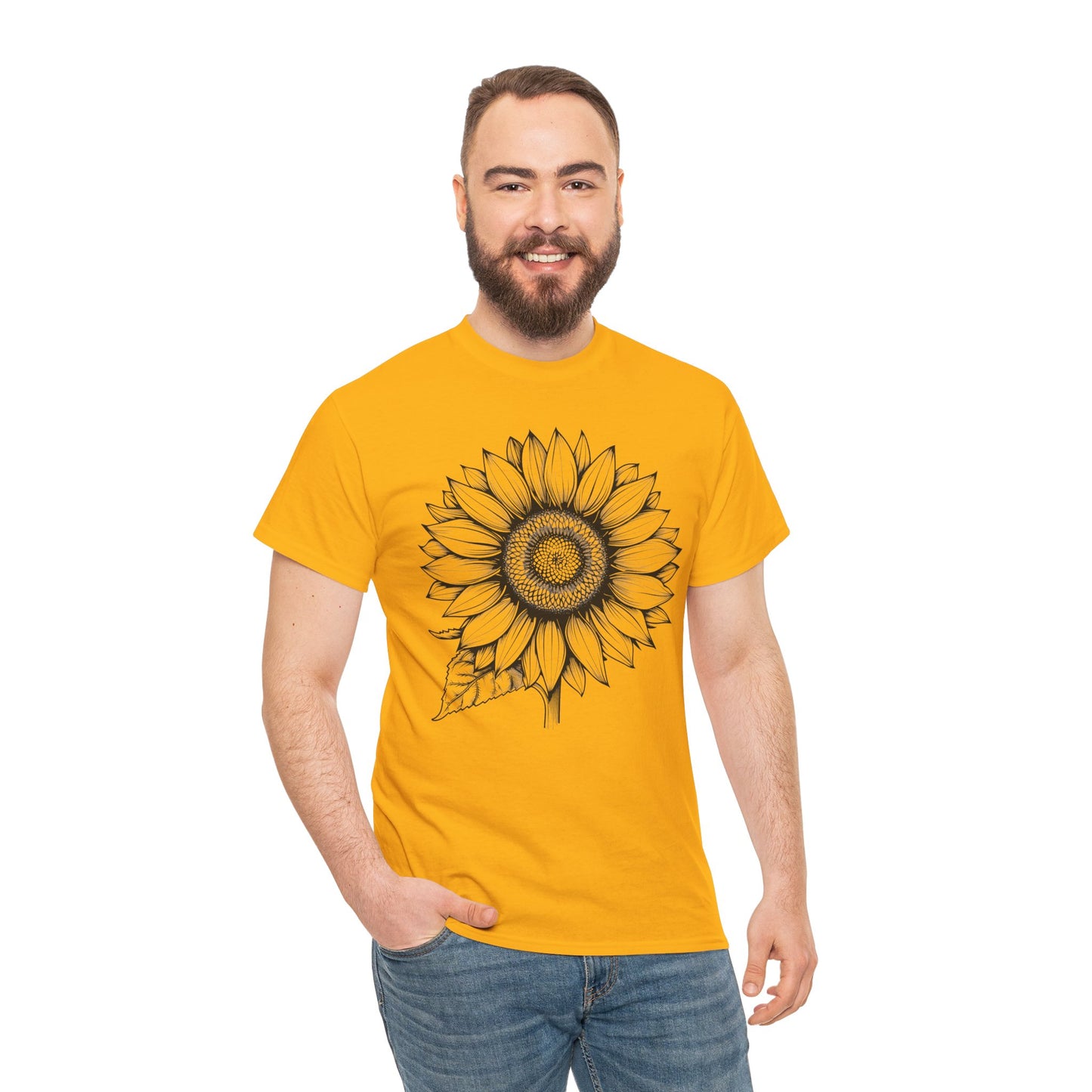 Sunflower Tshirt, Floral Yellow Vintage Flower Designer Graphic Aesthetic Summer Crewneck Men Male Women Tee Top Short Sleeve Shirt