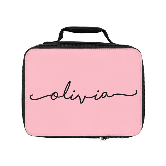 Custom Name Insulated Lunch Bag Bento Box, Personalized Food Container Ladies Adults Eco Friendly School Gift Kids Children Office Work